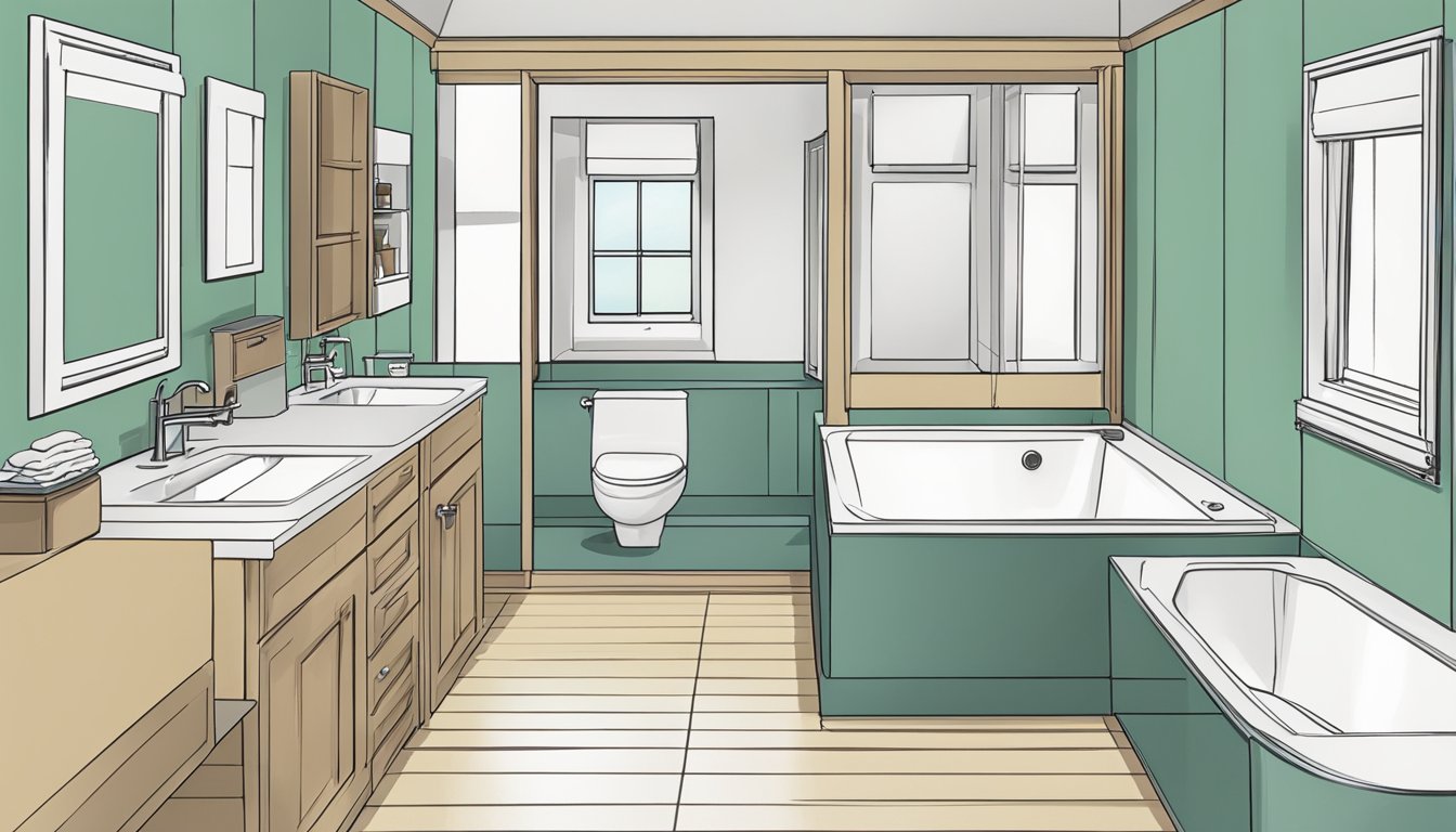 Maximizing Space in Double Wide Bathrooms